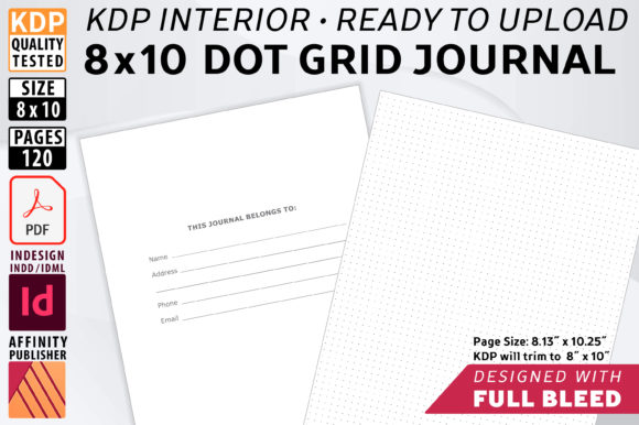8 X 10 Dot Grid Journal with Bleed: A Versatile Tool for Creative and Professional Projects