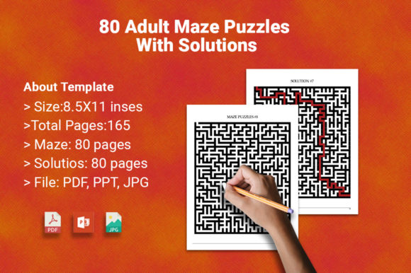 80 Adult Maze Puzzles for Engaging Fun