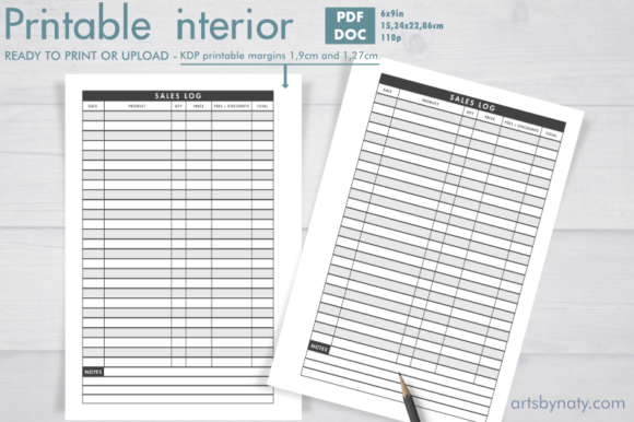 Daily Sales Log Printable KDP Notebook: A Practical Tool for Small Businesses