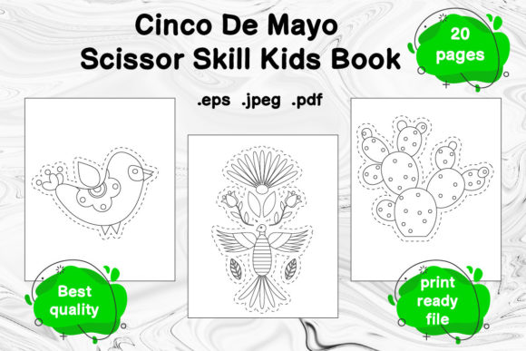 Engage Kids with Cinco De Mayo Scissor Skill Book