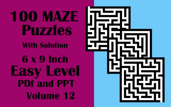 Explore 100 Easy Maze Puzzles in PDF and PPTX