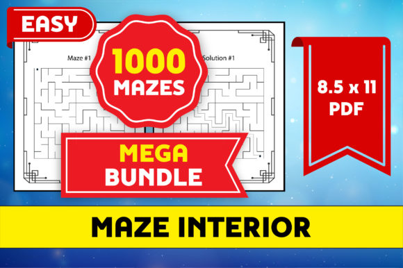 Explore the Ultimate Puzzle Collection with 1000 Easy Mazes Puzzle Mega Bundle Pack