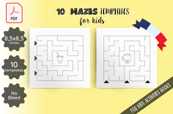 Exploring 10 Mazes Templates for Kids KDP Interior: A Creative Resource for Activity Books
