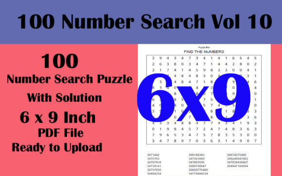 Exploring the 100 Number Search 6x9 Puzzle KDP VOL 10: A Comprehensive Guide