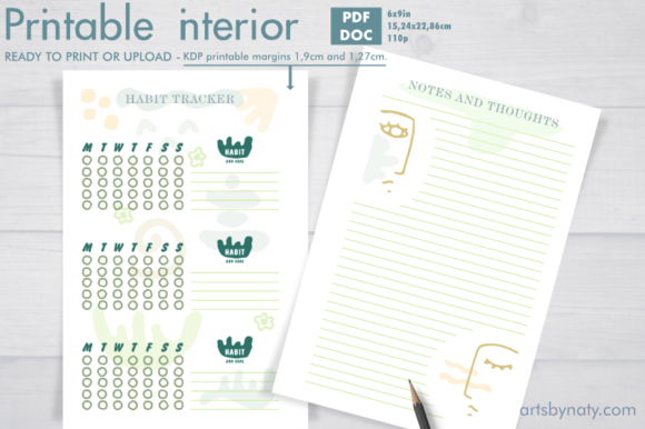 Habit Tracker Hermosa Collection KDP: A Stylish and Practical Tool for Daily Progress