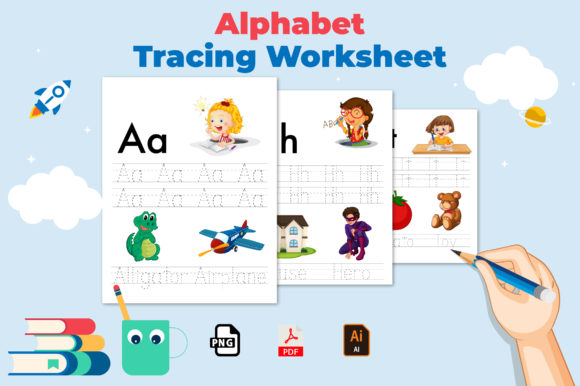 Mastering ABCs: The Alphabet Tracing Worksheet KDP Interior