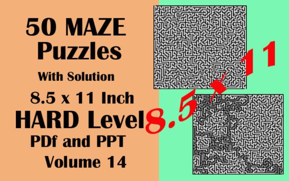 Mastering Complex Challenges with 50 Maze Puzzle HARD Level PDF PPTX V14
