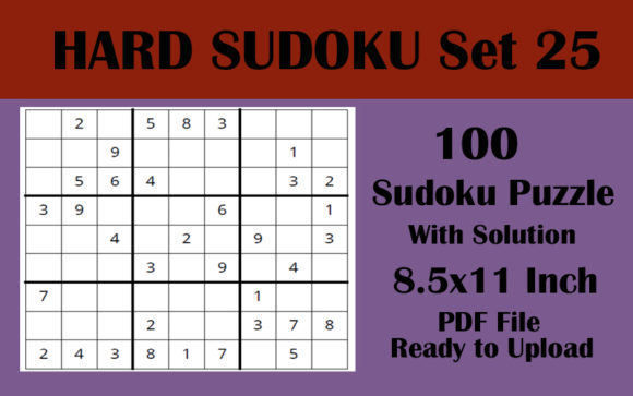 Mastering Sudoku: A Deep Dive into 100 Hard Puzzles for KDP Publishing