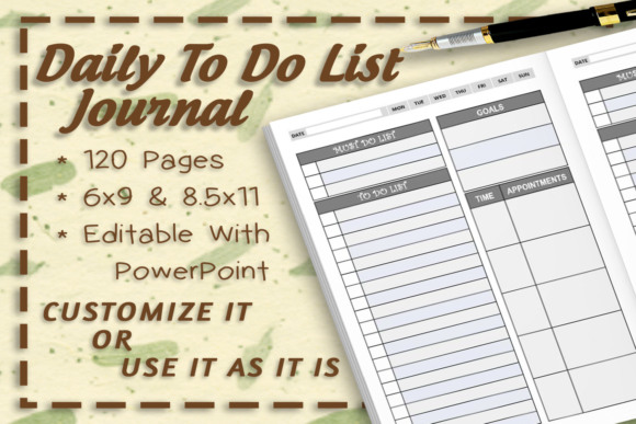Organize Your Day with Daily to-Do List Journal