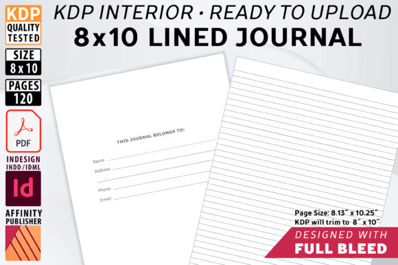 Understanding the 8 X 10 Lined Journal with Bleed for Self-Publishing