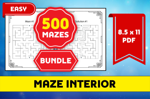 Unlock Creative Potential with 500 Easy Mazes Puzzle Bundle KDP