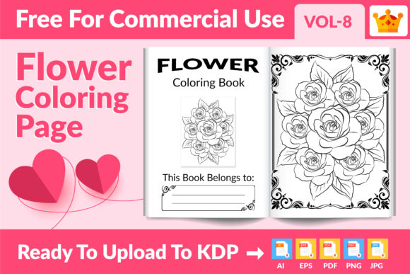 Unlocking Creativity and Business Opportunities with Flower Coloring Page KDP Interior Vol 8