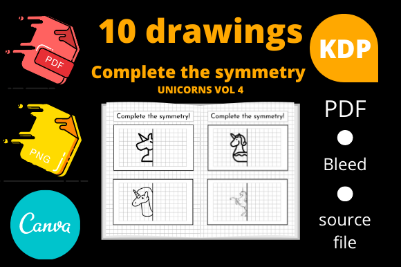 Unlocking Creativity and Symmetry: A Deep Dive into Complete the Symmetry KDP Unicorns Vol 4